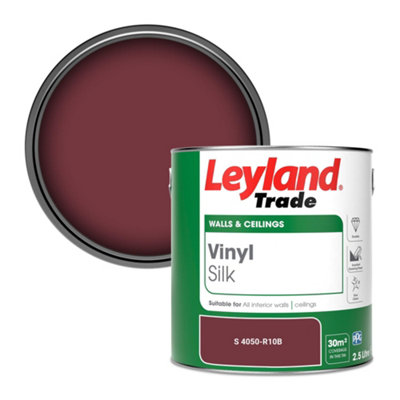 Leyland Trade Vinyl Silk Walls & Ceilings Emulsion Paint (S 4050-R10B) - 2.5L