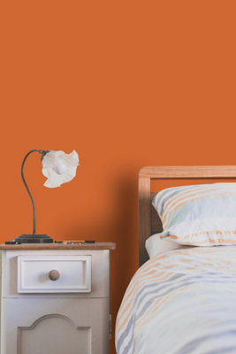 Leyland Trade Vinyl Silk Walls & Ceilings Emulsion Paint Signal Orange (RAL 2010) - 2.5L