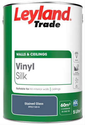 Leyland Trade Vinyl Silk Walls & Ceilings Emulsion Paint Stained Glass (PPG1165-6) - 5L