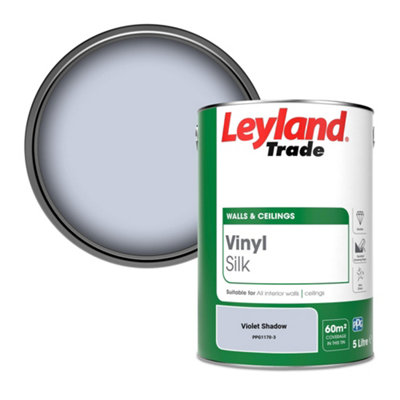 Leyland Trade Vinyl Silk Walls & Ceilings Emulsion Paint Violet Shadow (PPG1170-3) - 5L