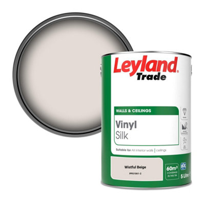 Leyland Trade Vinyl Silk Walls & Ceilings Emulsion Paint Wistful Beige (PPG1061-2) - 5L