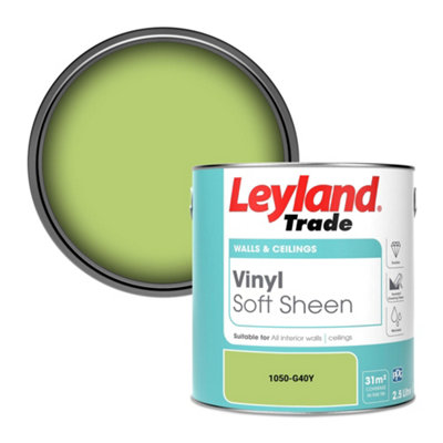 Leyland Trade Vinyl Soft Sheen Walls & Ceilings Emulsion Paint (1050-G40Y) - 2.5L
