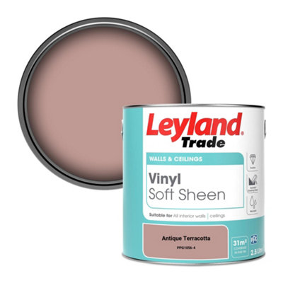 Leyland Trade Vinyl Soft Sheen Walls & Ceilings Emulsion Paint Antique Terracotta (PPG1056-4) - 2.5L