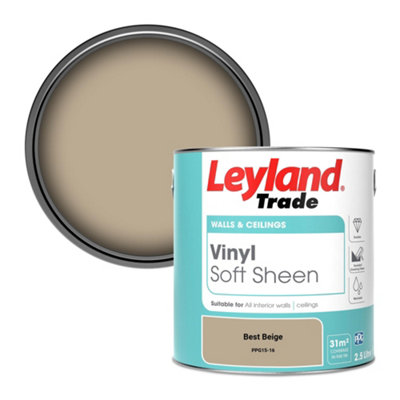 Leyland Trade Vinyl Soft Sheen Walls & Ceilings Emulsion Paint Best Beige (PPG15-16) - 2.5L
