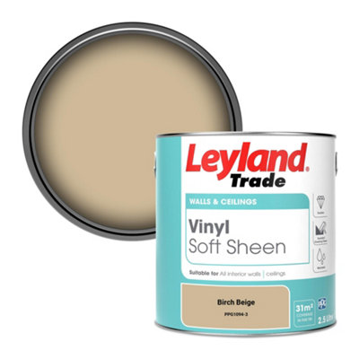 Leyland Trade Vinyl Soft Sheen Walls & Ceilings Emulsion Paint Birch Beige (PPG1094-3) - 2.5L