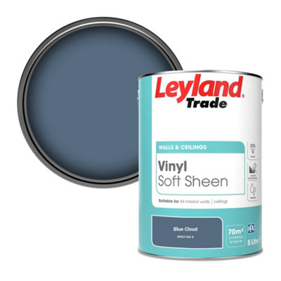 Leyland Trade Vinyl Soft Sheen Walls & Ceilings Emulsion Paint Blue Cloud (PPG1164-6) - 5L