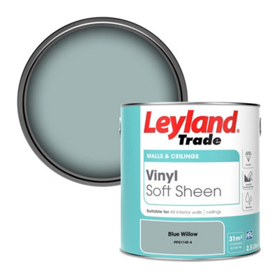 Leyland Trade Vinyl Soft Sheen Walls & Ceilings Emulsion Paint Blue Willow (PPG1145-4) - 2.5L