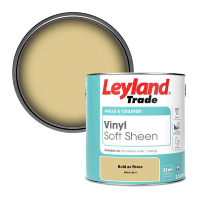 Leyland Trade Vinyl Soft Sheen Walls & Ceilings Emulsion Paint Bold as Brass (PPG1108-4) - 2.5L