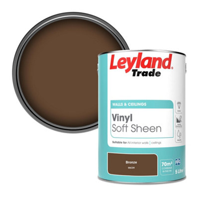 Leyland Trade Vinyl Soft Sheen Walls & Ceilings Emulsion Paint Bronze (06C39) - 5L
