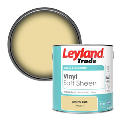 Leyland Trade Vinyl Soft Sheen Walls & Ceilings Emulsion Paint Butterfly Bush (PPG1214-4) - 2.5L
