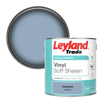Leyland Trade Vinyl Soft Sheen Walls & Ceilings Emulsion Paint Cobalt Dust (PPG1163-4) - 2.5L
