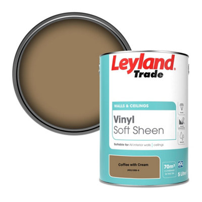 Leyland Trade Vinyl Soft Sheen Walls & Ceilings Emulsion Paint Coffee with Cream (PPG1086-6) - 5L