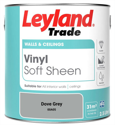 Leyland Trade Vinyl Soft Sheen Walls & Ceilings Emulsion Paint Dove ...