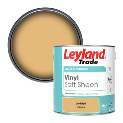 Leyland Trade Vinyl Soft Sheen Walls & Ceilings Emulsion Paint Gold ...