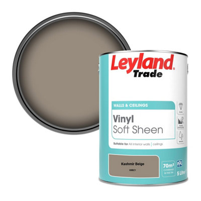 Leyland Trade Vinyl Soft Sheen Walls & Ceilings Emulsion Paint Kashmir Beige (08B21) - 5L