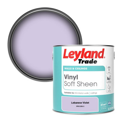 Leyland Trade Vinyl Soft Sheen Walls & Ceilings Emulsion Paint Lebanese Violet (PPG1250-3) - 2.5L