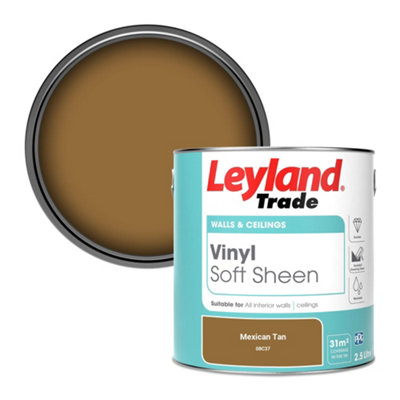 Leyland Trade Vinyl Soft Sheen Walls & Ceilings Emulsion Paint Mexican Tan (08C37) - 2.5L