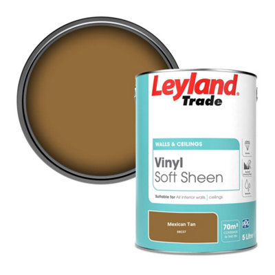 Leyland Trade Vinyl Soft Sheen Walls & Ceilings Emulsion Paint Mexican Tan (08C37) - 5L