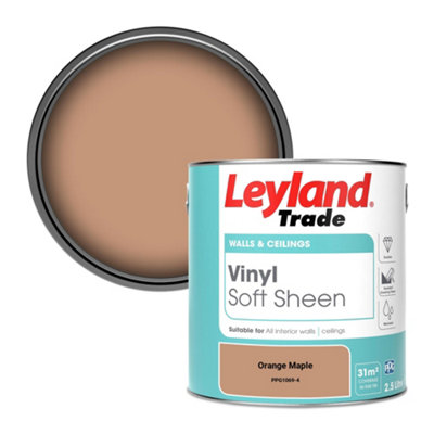 Leyland Trade Vinyl Soft Sheen Walls & Ceilings Emulsion Paint Orange Maple (PPG1069-4) - 2.5L
