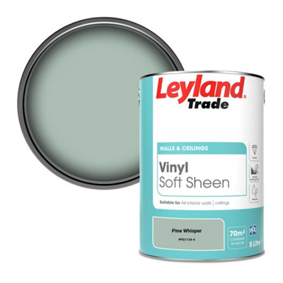 Leyland Trade Vinyl Soft Sheen Walls & Ceilings Emulsion Paint Pine Whisper (PPG1134-4) - 5L