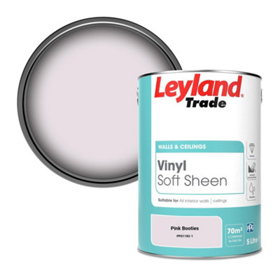 Leyland Trade Vinyl Soft Sheen Walls & Ceilings Emulsion Paint Pink Booties (PPG1182-1) - 5L