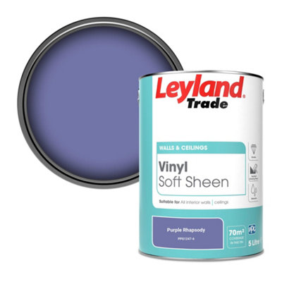 Leyland Trade Vinyl Soft Sheen Walls & Ceilings Emulsion Paint Purple ...