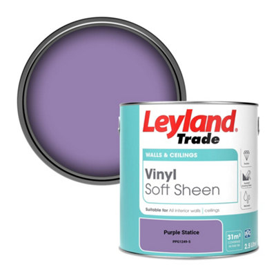 Leyland Trade Vinyl Soft Sheen Walls & Ceilings Emulsion Paint Purple Statice (PPG1249-5) - 2.5L