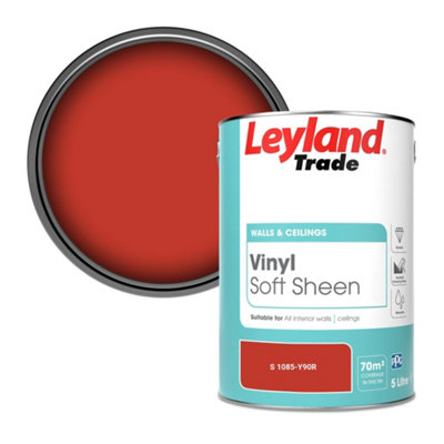 Leyland Trade Vinyl Soft Sheen Walls & Ceilings Emulsion Paint (S 1085-Y90R) - 5L