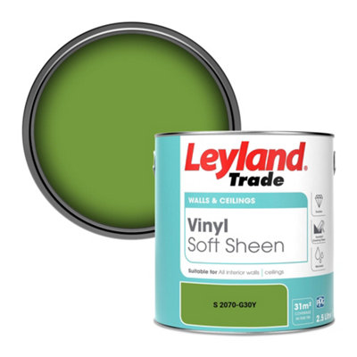 Leyland Trade Vinyl Soft Sheen Walls & Ceilings Emulsion Paint (S 2070-G30Y) - 2.5L