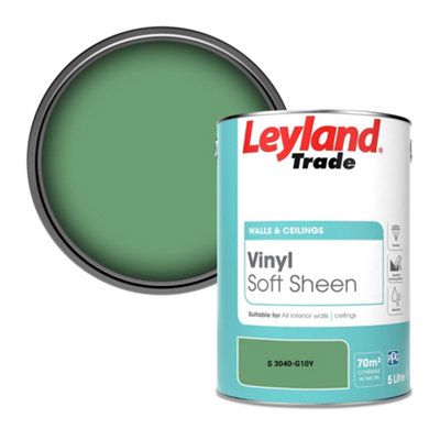 Leyland Trade Vinyl Soft Sheen Walls & Ceilings Emulsion Paint (S 3040-G10Y) - 5L