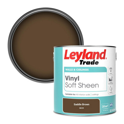 Leyland Trade Vinyl Soft Sheen Walls & Ceilings Emulsion Paint Saddle Brown (08C39) - 2.5L