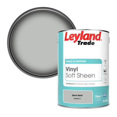 Leyland Trade Vinyl Soft Sheen Walls & Ceilings Emulsion Paint Silver ...