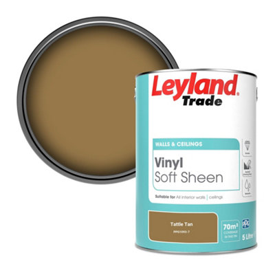 Leyland Trade Vinyl Soft Sheen Walls & Ceilings Emulsion Paint Tattle Tan (PPG1093-7) - 5L