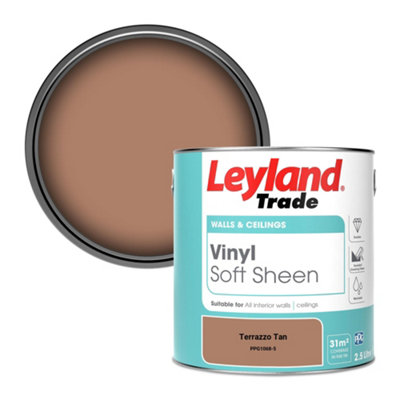 Leyland Trade Vinyl Soft Sheen Walls & Ceilings Emulsion Paint Terrazzo Tan (PPG1068-5) - 2.5L
