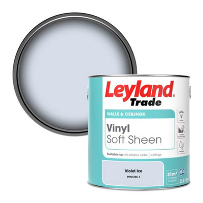 Leyland Trade Vinyl Soft Sheen Walls & Ceilings Emulsion Paint Violet Ice (PPG1246-1) - 2.5L