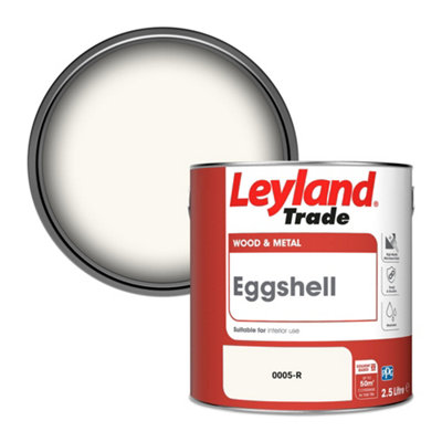 Leyland Trade Wood & Metal Eggshell Paint (0005-R) 2.5L