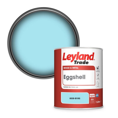 Leyland Trade Wood & Metal Eggshell Paint (0030-B10G) 1L