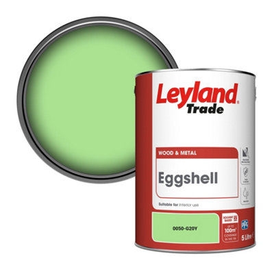 Leyland Trade Wood & Metal Eggshell Paint (0050-G20Y) 5L