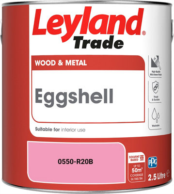 Leyland Trade Wood & Metal Eggshell Paint (0550-R20B) 2.5L