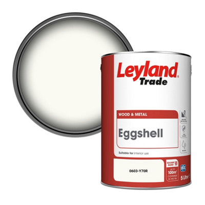 Leyland Trade Wood & Metal Eggshell Paint (0603-Y70R) 5L