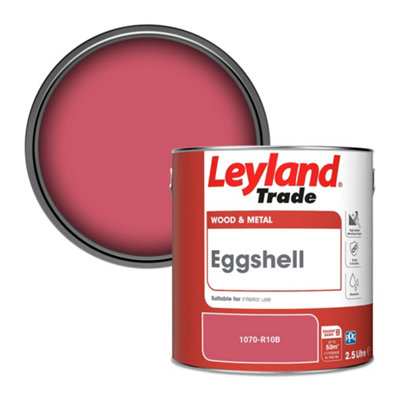 Leyland Trade Wood & Metal Eggshell Paint (1070-R10B) 2.5L