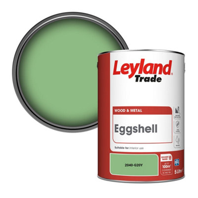 Leyland Trade Wood & Metal Eggshell Paint (2040-G20Y) 5L