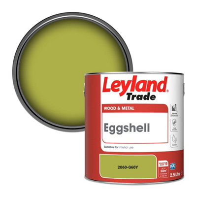 Leyland Trade Wood & Metal Eggshell Paint (2060-G60Y) 2.5L