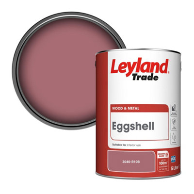 Leyland Trade Wood & Metal Eggshell Paint (3040-R10B) 5L