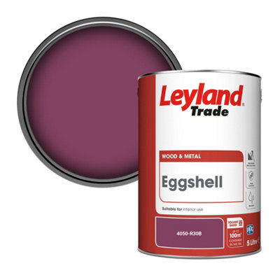Leyland Trade Wood & Metal Eggshell Paint (4050-R30B) 5L