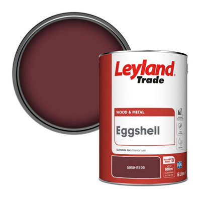 Leyland Trade Wood & Metal Eggshell Paint (5050-R10B) 5L