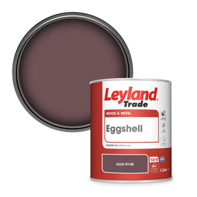 Leyland Trade Wood & Metal Eggshell Paint (6020-R10B) 1L