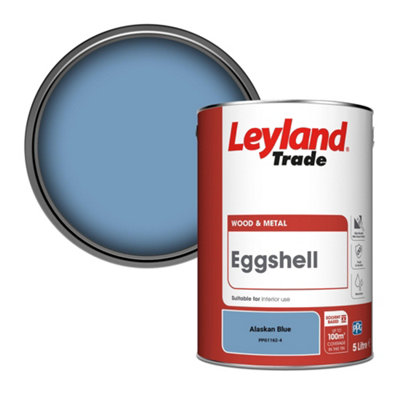 Leyland Trade Wood & Metal Eggshell Paint Alaskan Blue (PPG1162-4) 5L