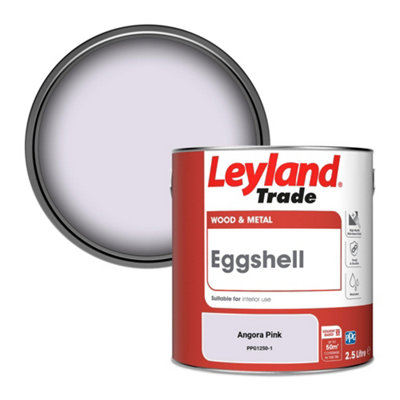 Leyland Trade Wood & Metal Eggshell Paint Angora Pink (PPG1250-1) 2.5L