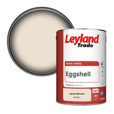 Leyland Trade Wood & Metal Eggshell Paint Apricot Blossom (PPG1200-1) 5L